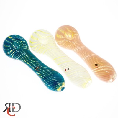GLASS PIPE SWIRL ART COLOR GP5103 1CT GLASS PIPE SWIRL ART COLOR GP5103 1CT